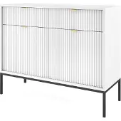 AX Living modern Kommode mit Schublade Eternas KS104 104 cm Weiß