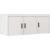 AX Living Schrankaufsatz Schlafzimmer Storicos 3T Weiß 133x55,5x53 cm