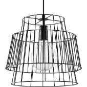 Sollux Hängeleuchte GATE schwarz 1xE27 15W Stahl 130x35x35cm