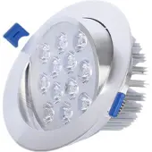 ROSNEK 12W LED Schwenkbar Einbaustrahler Panel Deckenleuchte Strahler Einbauleuchte Deckenlicht, Warmweiß