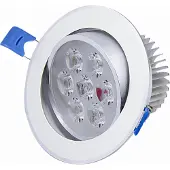 ROSNEK 7W LED Schwenkbar Einbaustrahler Panel Deckenleuchte Strahler Einbauleuchte Deckenlicht, Kaltweiß