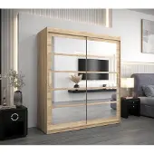 Minio Kleiderschränk 180 cm ROMA 2 Sonoma Eiche