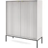 AX Living Modern Kommode Eternas K104 mit Lamellenfront 104 cm Grau