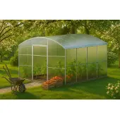 Garten Dream Polycarbonat Gewächshauser "Avalon" 3x8m aus Stahl, mit 6mm Polycarbonat