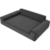 Stanislaw Jurga Hundebett "Glamour" -80x55cm- elegantes Sofa-Kissen für Hunde, weich & waschbar