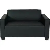 Mendler 2er Sofa Couch Moncalieri Loungesofa Kunstleder schwarz