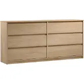 AX Living Schlafzimmer Kommode Mormanno K6S – 181 cm, Eiche Cremona