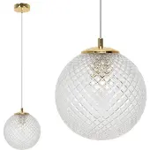 Light11 HOME Cannes Hängelampe 1 Flach, Klarer Lampenschirm 20Cm E27