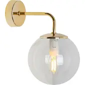 Light11 HOME Wandleuchte Siena Gold 1-flammig Glas Beige E14