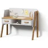 Livinity Schreibtisch Mailo Weiß/Artisan 97 x 80 cm, Model 59794