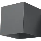 Sollux Wandleuchte QUAD 1 anthrazit 1xG9 8W Aluminium 10x12x10cm