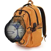 Sonstige Verlage Kinderrucksack Abnehmbares Ballnetz USB-Anschluss Sport Orange