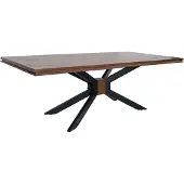 MASSIVMOEBEL24.DE MASSIVMOEBEL24 Esstisch Mango 180x107x76 braun lackiert STILMÖBEL #123