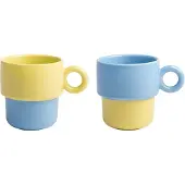 &k amsterdam klevering - Chiquito Tasse large, 0,2 L, blau (2er-Set)