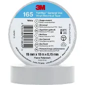 3M Temflex 165 Isolierband Weiß 15mmx10m (10 Stück)