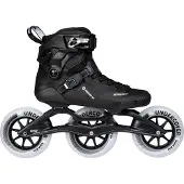 Powerslide Inline Skate Stream Carbon 125, in schwarz für Racing, Marathon, Männer und Frauen