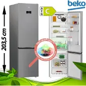 Beko B5RCNA406HXB1, 355 l, NoFrost-Funktion (Kühleinheit), SN-T, 6 kg/24h, C, Metallisch