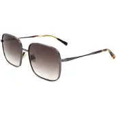 Scotch & Soda SS 6012 Unisex-Sonnenbrille Vollrand Quadratisch Metall-Gestell, grau