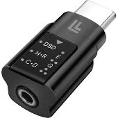 Logilink USB-C DAC audio adapter, USB-C/M to 3.5 mm/F, black