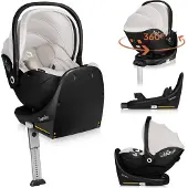 Lionelo Moxie i-Size Babyschale inkl. Basis, Beige Sand