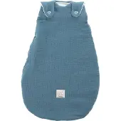 Träumeland Ganzjahresschlafsack Liebmich Baumwollmusselin 2.5 TOG, denim, 68