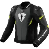 REV'IT! Jacket Control Black/Neon Yellow 48 Lederjacke