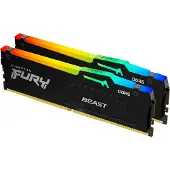 Kingston Technology FURY Beast 16 GB 5600 MT/s DDR5 CL40 DIMM (2er-Kit) RGB, 16 GB, 2 x 8 GB, DDR5, 288-pin DIMM