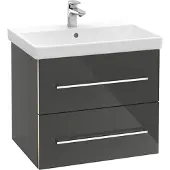 Villeroy & Boch V&B Waschtischunterschrank Avento 63x51,4x48cm, 2 A, wd, G vc gl., graph.