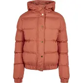 Urban Classics Ladies - Hooded Puffer Winterjacke earth - L