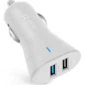 SBS TECR2USB24AWFAST, Auto, Zigarettenanzünder, 5 V, Weiß