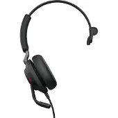 Jabra Evolve2 40, USB-A, MS Mono, Over-the-head-Headset, Büro/Anrufzentrale, Schwarz, Mono, 24089-899-999