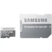 Samsung microSDHC Speicherkarte PRO 32 GB mit SD Adapter