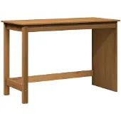 vidaXL Schreibtisch Honigbraun 112 x 50 x 75 cm Massivholz Kiefer