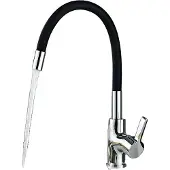 OEM Küchenspüle Wasserhahn, Flexibler Auslauf, Kalt- und Warmwassersteuerung, chrom