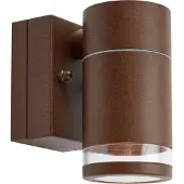 Markslöjd Luno LED-Außenwandlampe, braun, Höhe 11 cm, IP65, dim. - , Luno, dimmbar, Braun / Rost, Aluminium, Skandinavisch