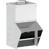 vidaXL Hühnerfütterer Silber 20 x 25 x 35 cm Verzinkter Stahl