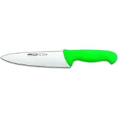 Arcos Kochmesser Farbe - Prof 292121 Edelstahl Nitrum und mango ergonomische grüne Polypropylenklinge und 20 cm Klinge, Vitrine