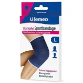 Lifemed Elastische Sportbandage blau "Kniestütze" L / 12 Stück