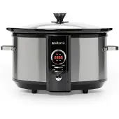 Brabantia BBEK1083 Slowcooker - 6,5 Liter - 320 Watt - Warmhaltefunktion - Keramische Innenpfanne - Edelstahl