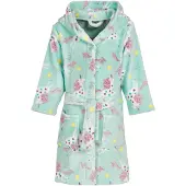 Playshoes Fleece-Bademantel Einhorn in mint | Gr.: 134/140
