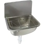 Otto Haas Ausgussbecken Adrian, V2A, 465x450x330mm Nr. 6204, m.Rost, m.Siphon DN50, R 11/2"