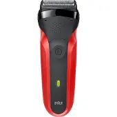 Braun Series 3 300s, Folienschaber, Schwarz, Rot, 2 SensoFoil, LED, Akku, Nickel-Metallhydrid (NiMH)