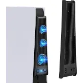 MMOBIEL 3 externe Kühlventilatoren Für PlayStation 5 PS5 Digital Edition schwarz