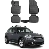 Novline OMAC Fußmatten Set TPE für MINI Countryman (F60) Vorne+Hinten