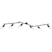Globo Lighting Strahler Metall schwarz, 6x E27