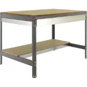 Proregal Werkbank BUFFALO mit Schubfach | HxBxT 84x120x76cm | Traglast 600kg | Grau