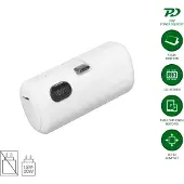 4smarts 541657, 5000 mAh, Lithium-Ion (Li-Ion), Adaptive Fast Charging, Power Delivery 2.0, Programmable Power Supply (PPS), Quick Charge 3.0,..., 3,63 V, Weiß
