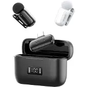 Ulanzi A200 Mini-Mikrofon, kabellos, USB-C – Schwarz/Weiß