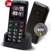 Olympia Komfort Senioren Handy Bella 4G Plus mit Großtasten Farbdisplay SOS Taste Ladeschale Bluetooth