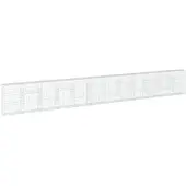 vidaXL Gabione mit Deckel 1200x50x150 cm Verzinktes Eisen